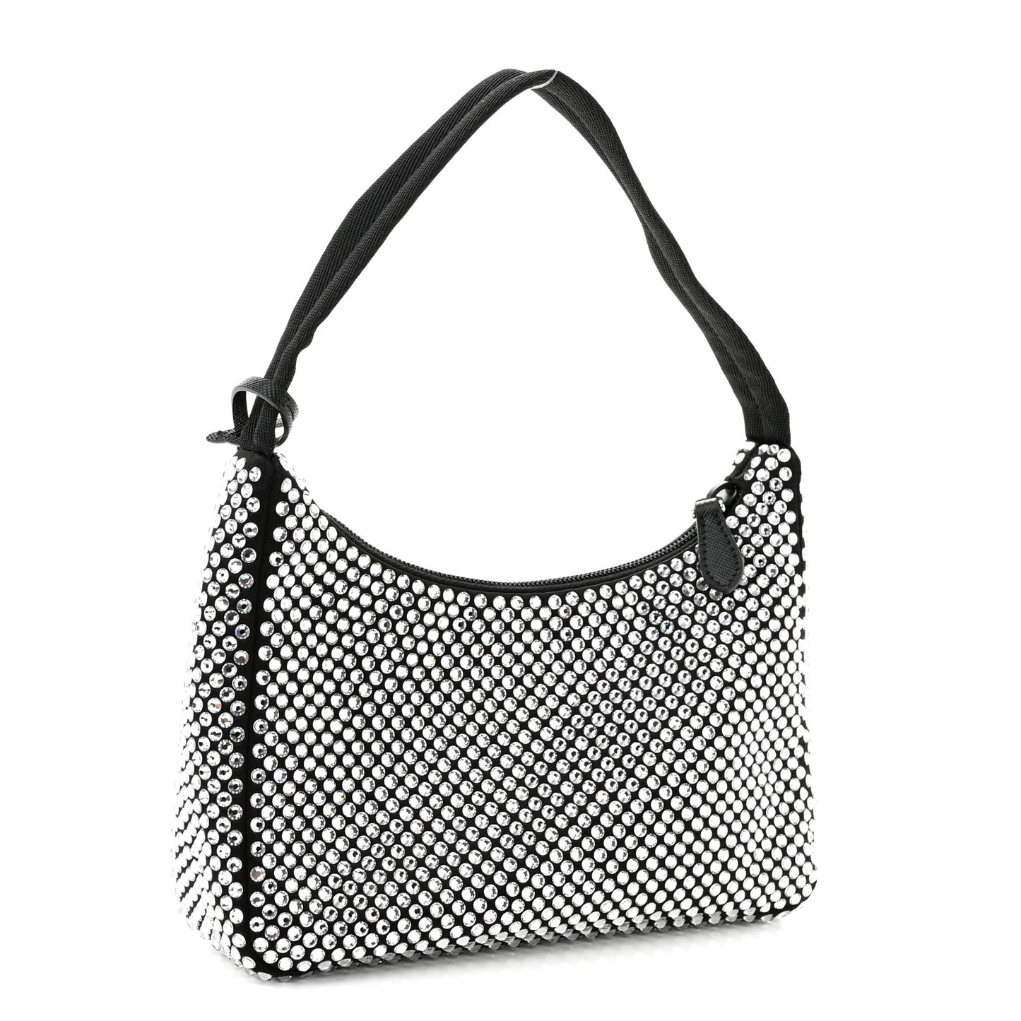 Satin Crystal Mini Re-Edition 2000 Bag Cristal