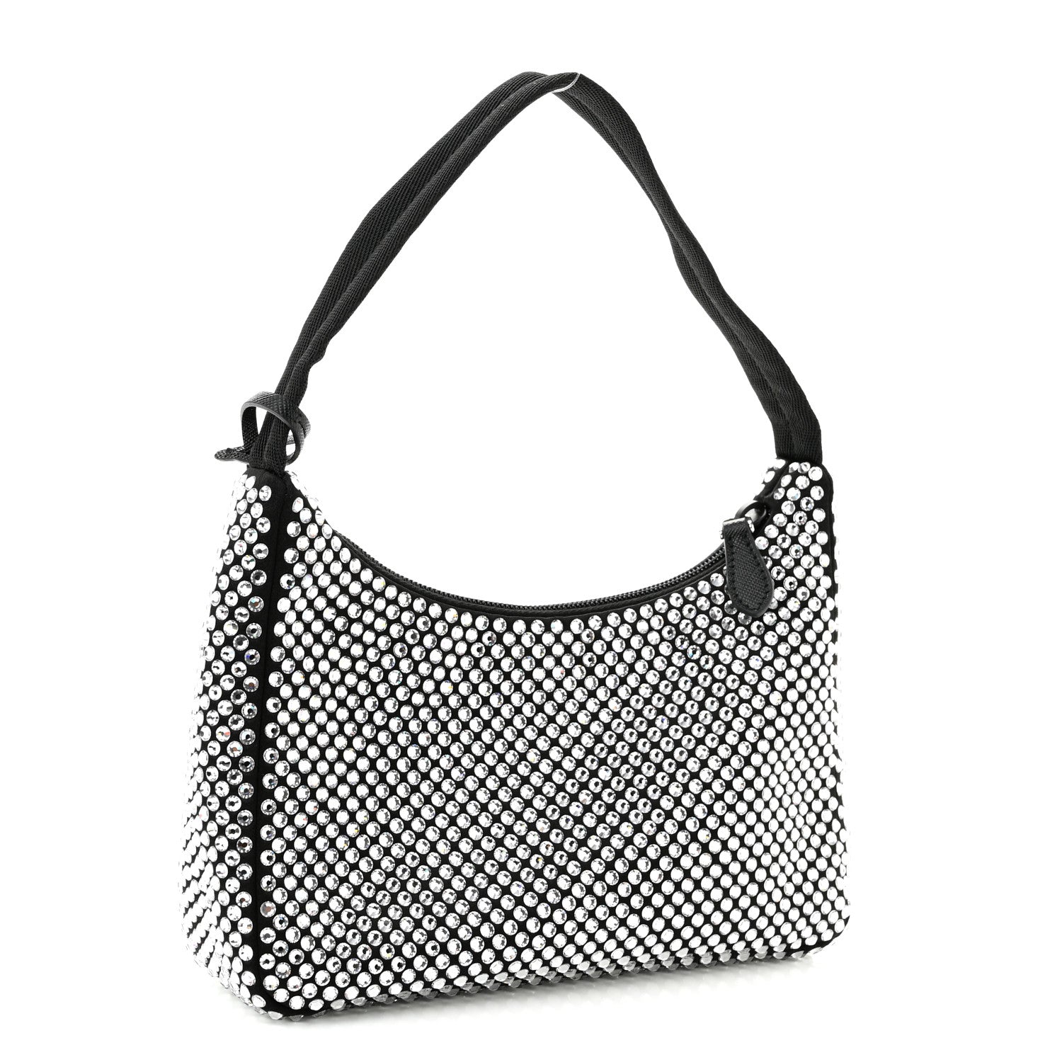 Prada Satin Crystal Mini Re-Edition 2000 Bag Cristal 3 of 11