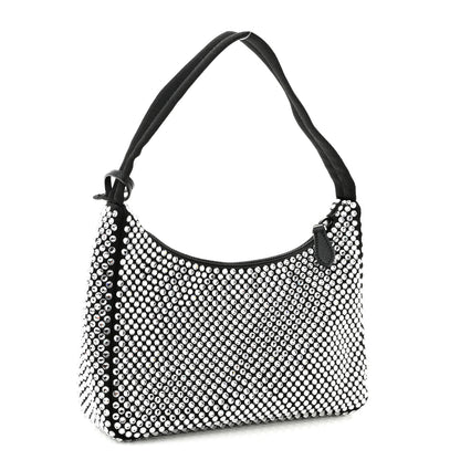 Prada Satin Crystal Mini Re-Edition 2000 Bag Cristal 3 of 11