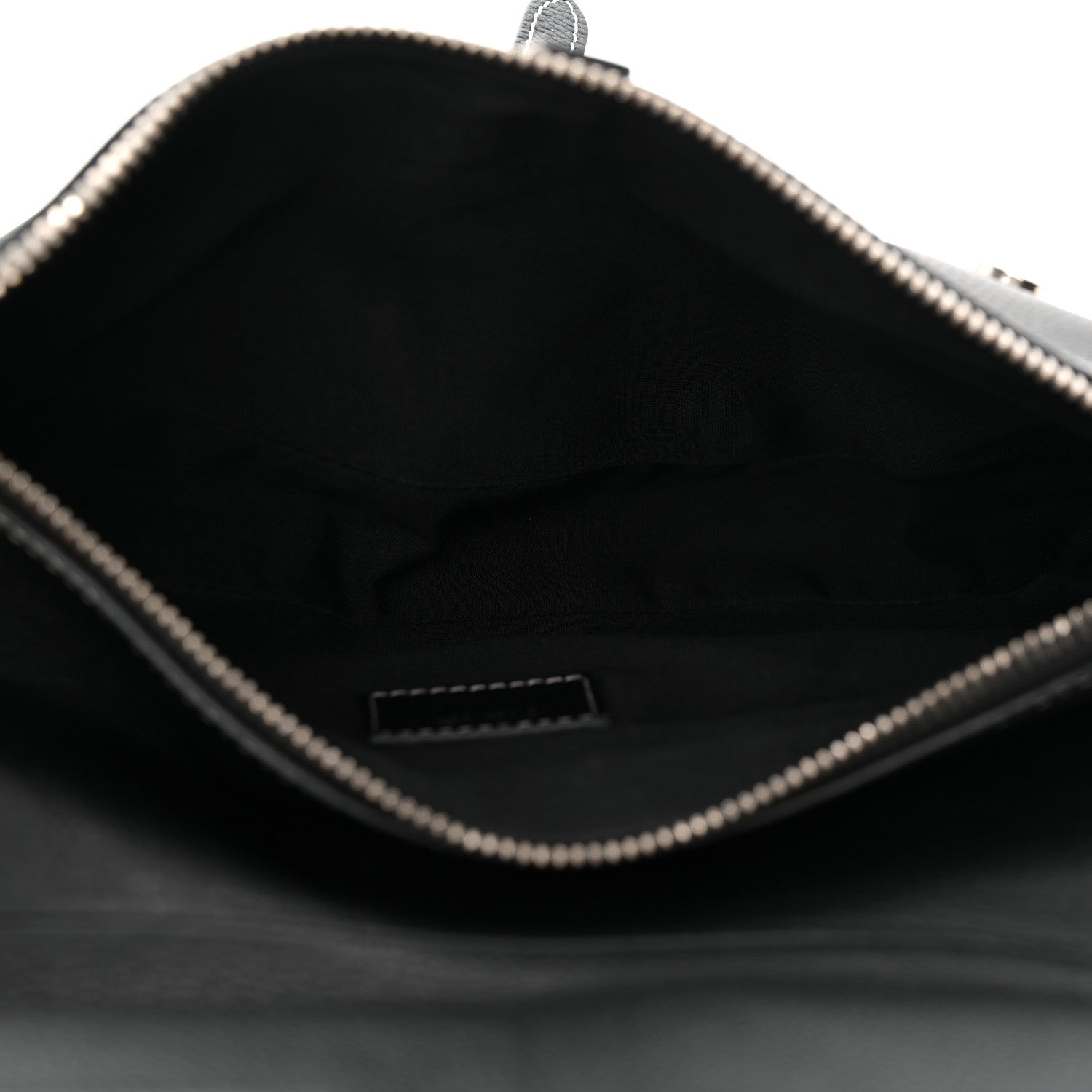 Christian Dior Grained Calfskin Mens Saddle Bag Black 5 of 10