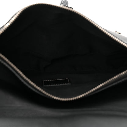 Christian Dior Grained Calfskin Mens Saddle Bag Black 5 of 10