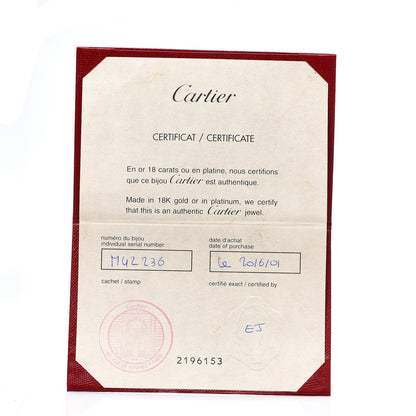 Cartier 18K White Gold 5.5mm LOVE Ring 54 6.75 4 of 5