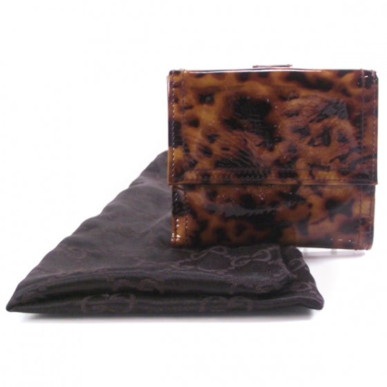 Patent Leopard Hysteria Wallet