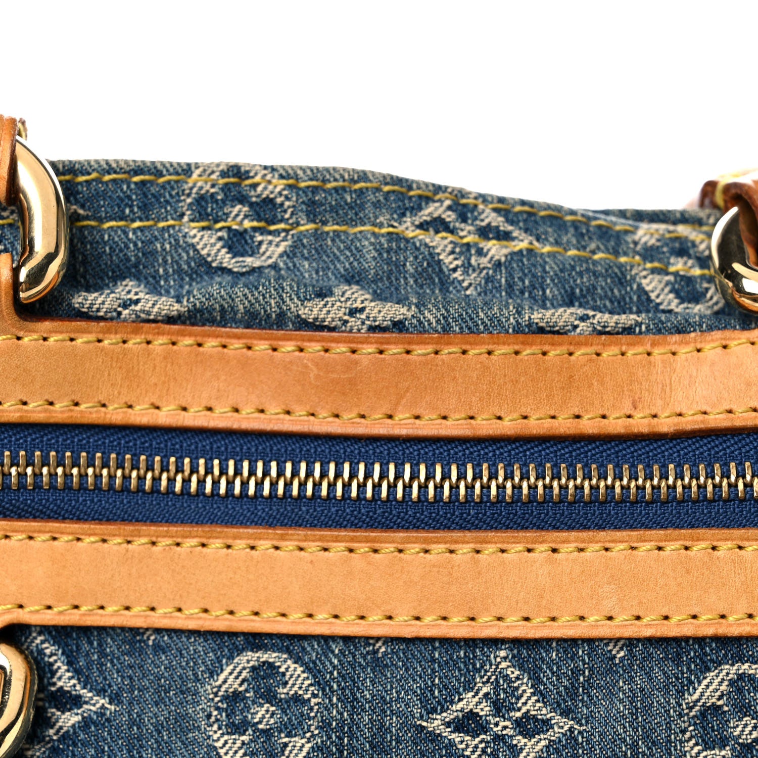 Louis Vuitton Monogram Denim Sac Plat Blue 17 of 31