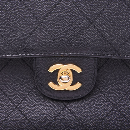 Chanel Caviar Diamond Stitched Flap Shoulder Bag Black 10 of 18
