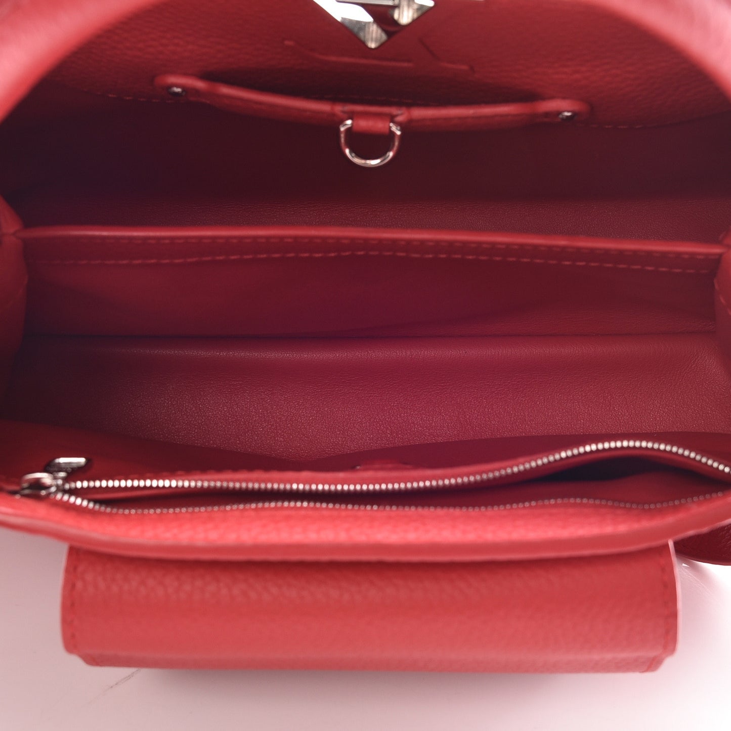 Taurillon Capucines PM Rubis