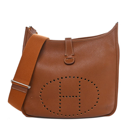 Hermes Taurillon Clemence Evelyne III GM Gold 1 of 10