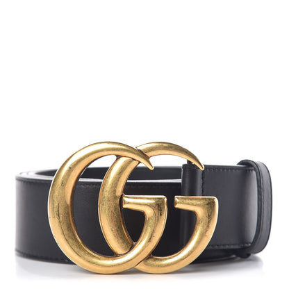 Gucci Calfskin Double G 40mm Belt 85 34 Black 1 of 7