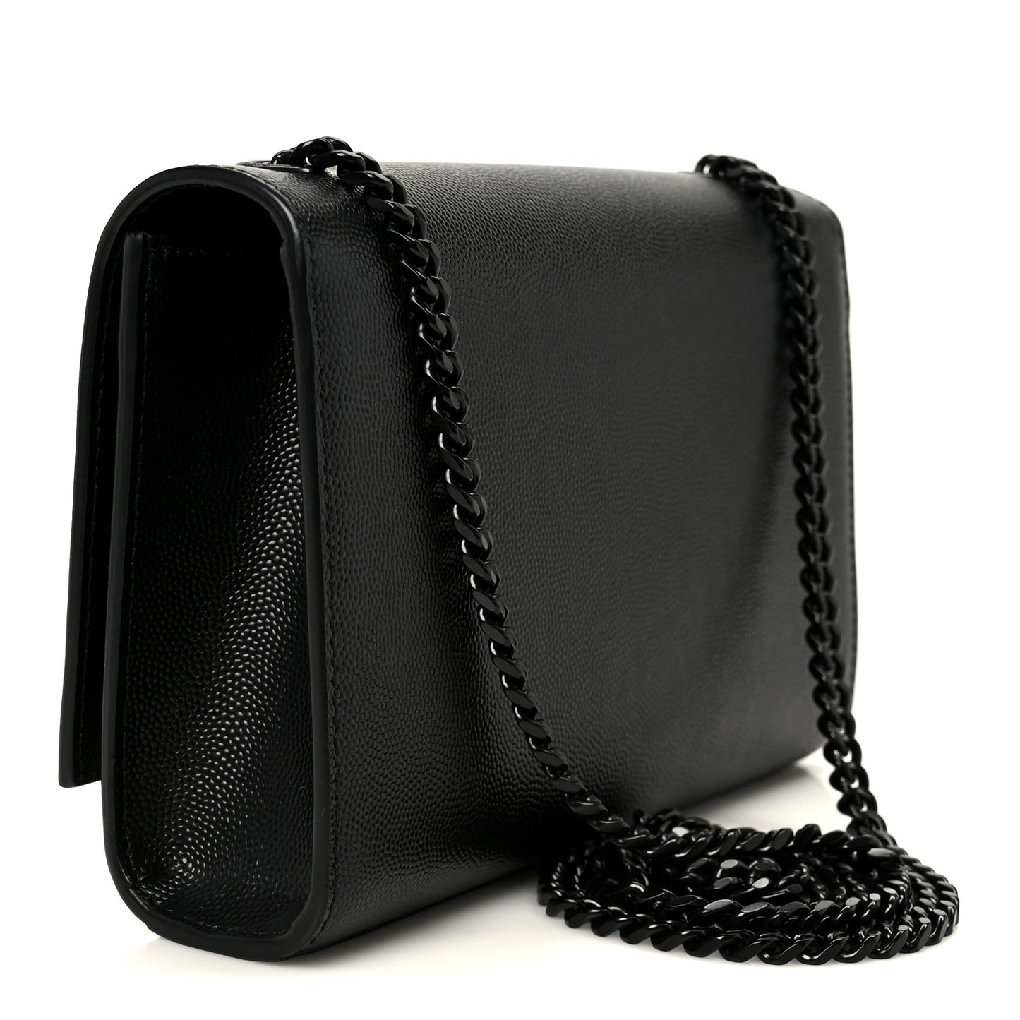 Grain De Poudre Small Classic Monogram Monochrome Kate Satchel Black