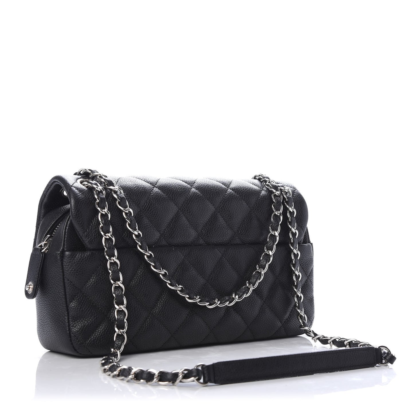 Caviar Quilted Medium Easy Flap Black