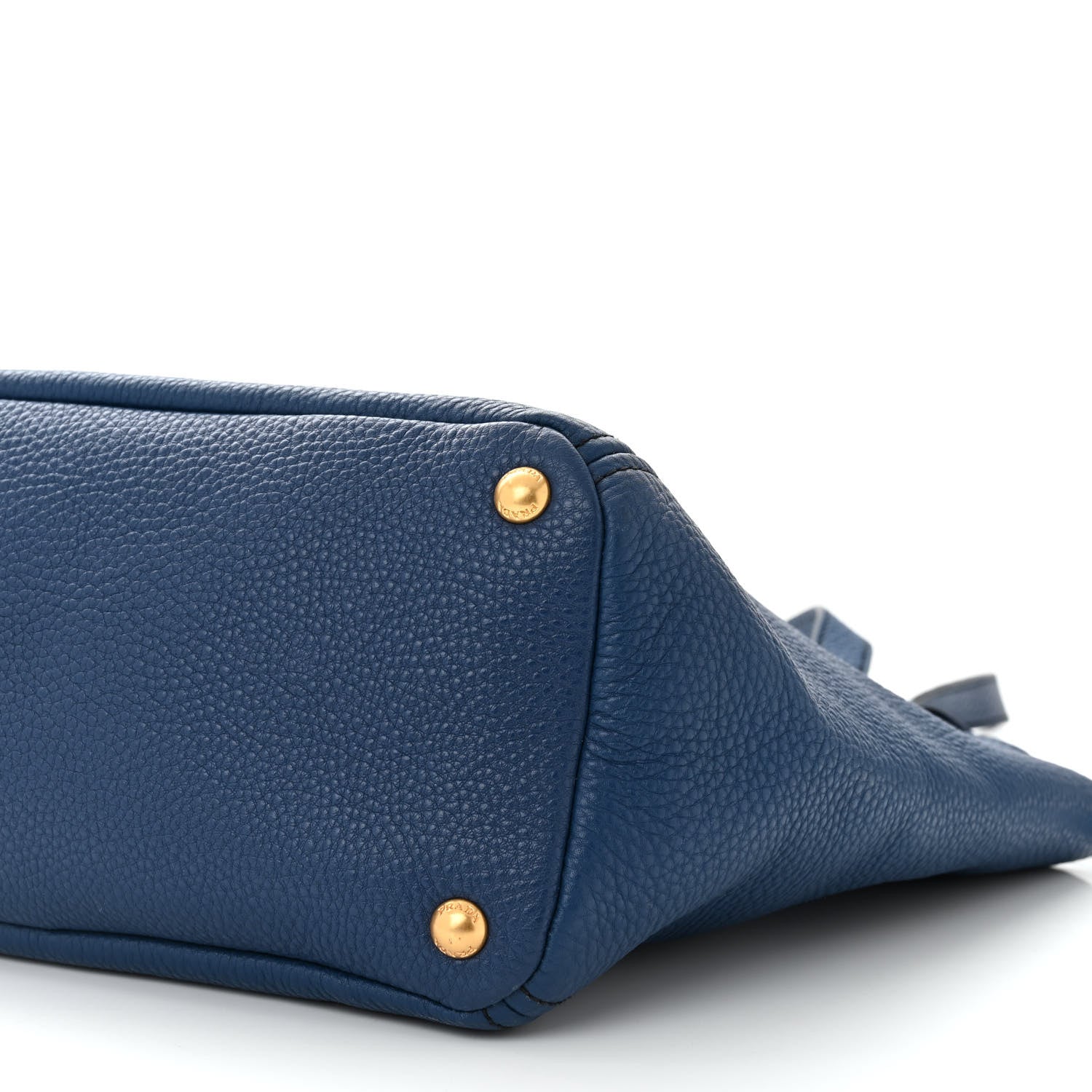 Prada Vitello Daino Side Pocket Tote Bluette 10 of 11