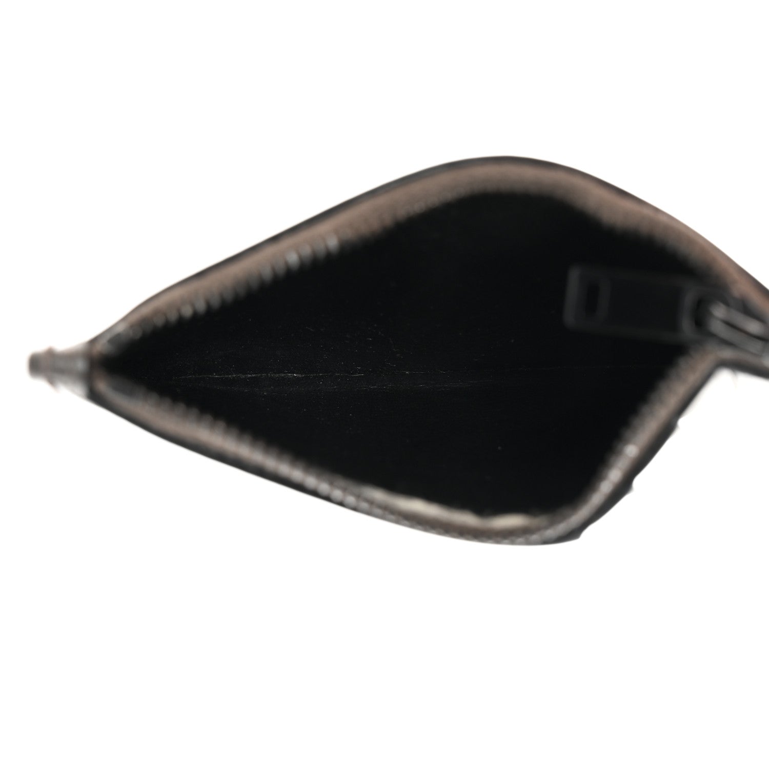 Saint Laurent Calfskin 5 Fragments Zip Pouch Card Holder Fog 5 of 10