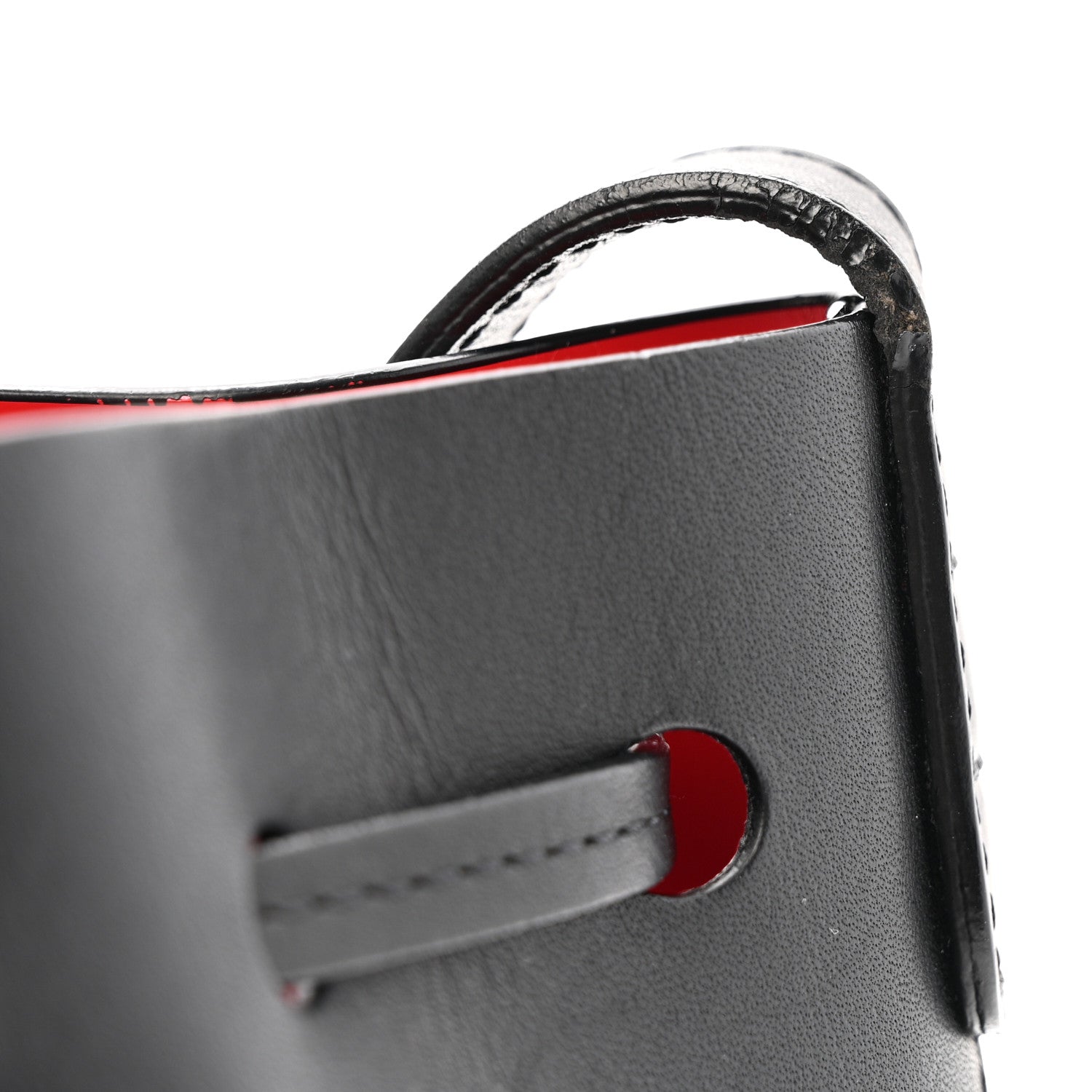 Mansur Gavriel Vegetable Tanned Calfskin Mini Mini Bucket Bag Black Flamma 12 of 12