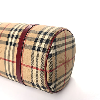 Burberry Haymarket Check Barrel Bag Brown 8 of 12