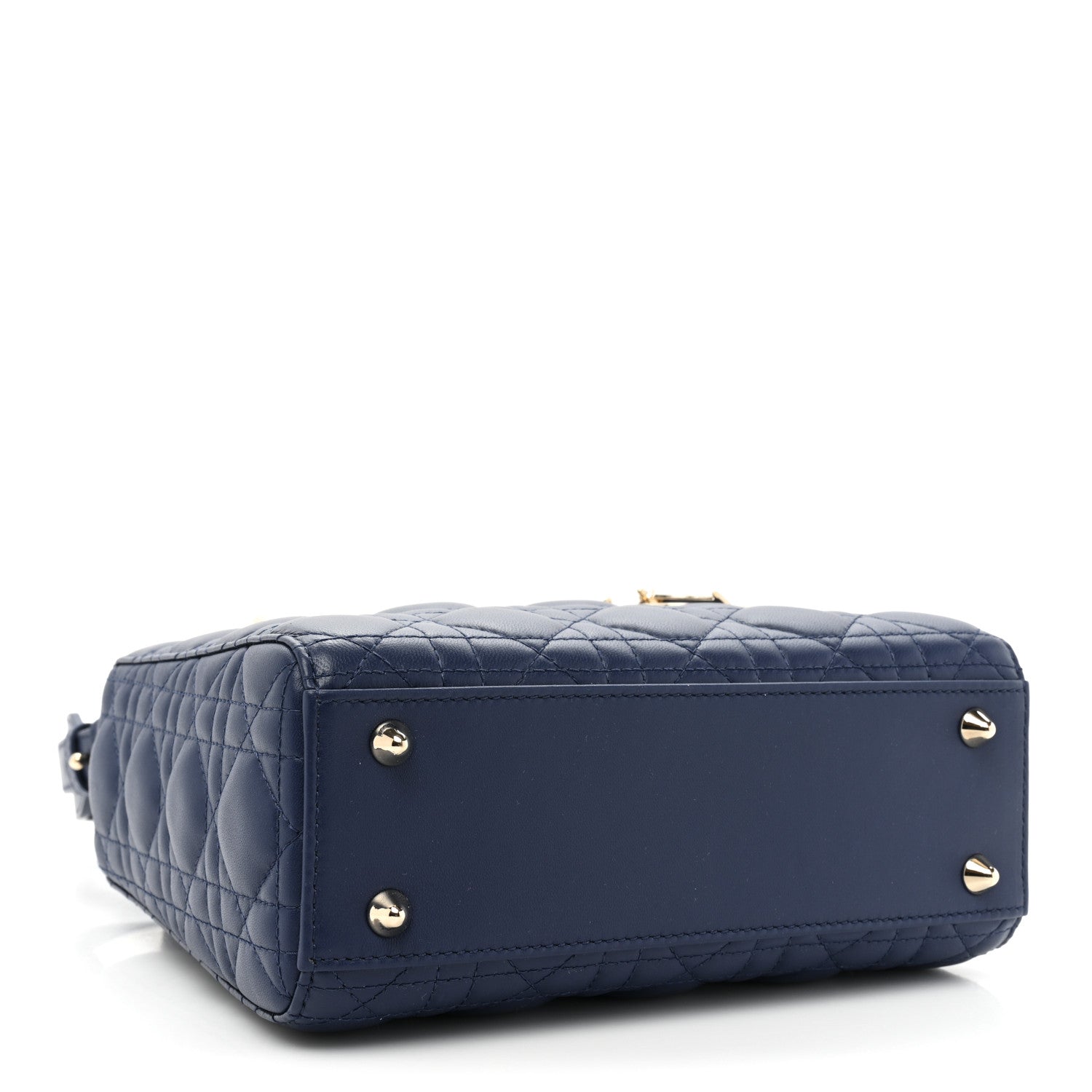 Christian Dior Lambskin Cannage Small My ABCDior Lady Dior Royal Blue 4 of 9