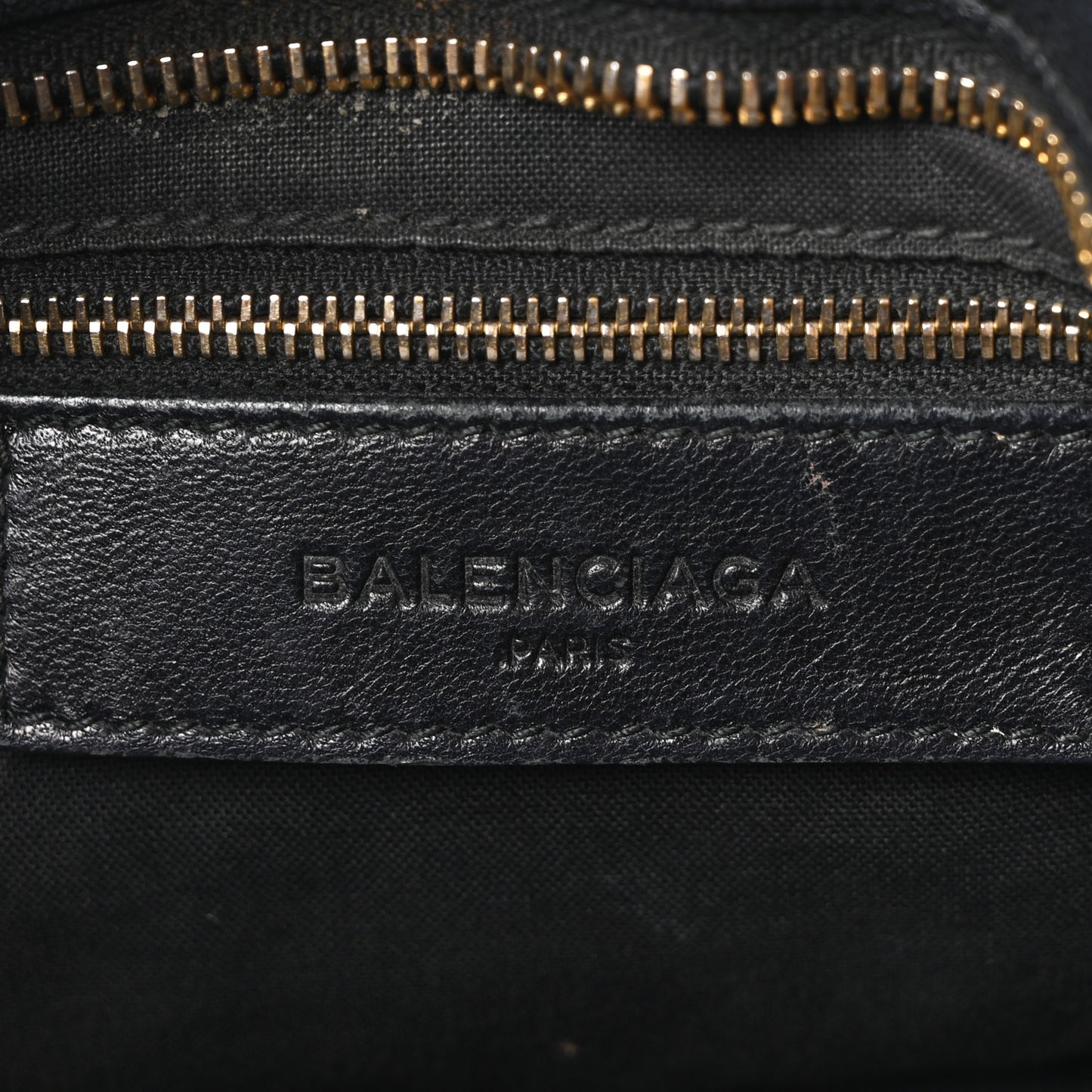 Chevre Gold Metallic Edge Hardware City Black