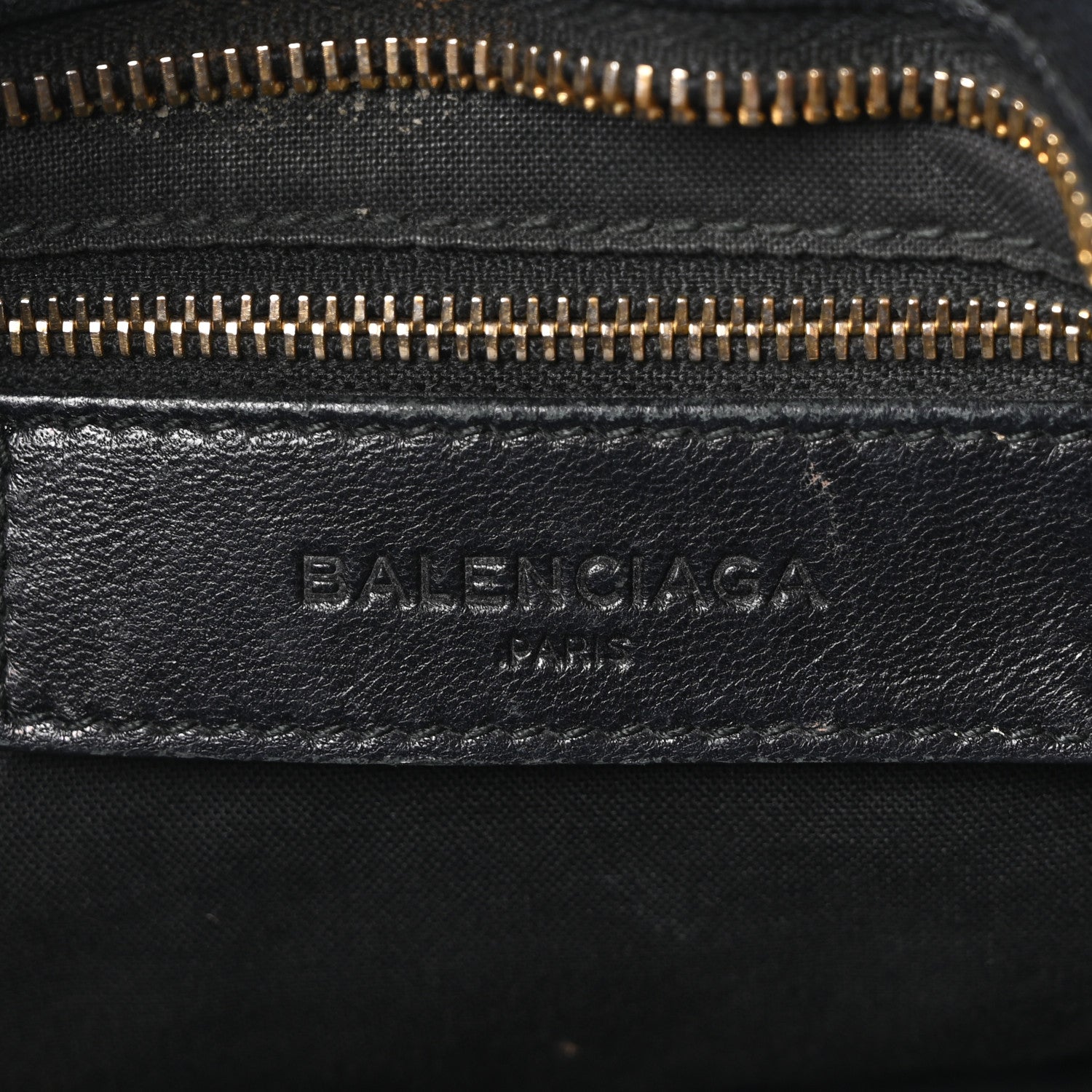 Balenciaga Chevre Gold Metallic Edge Hardware City Black 7 of 11