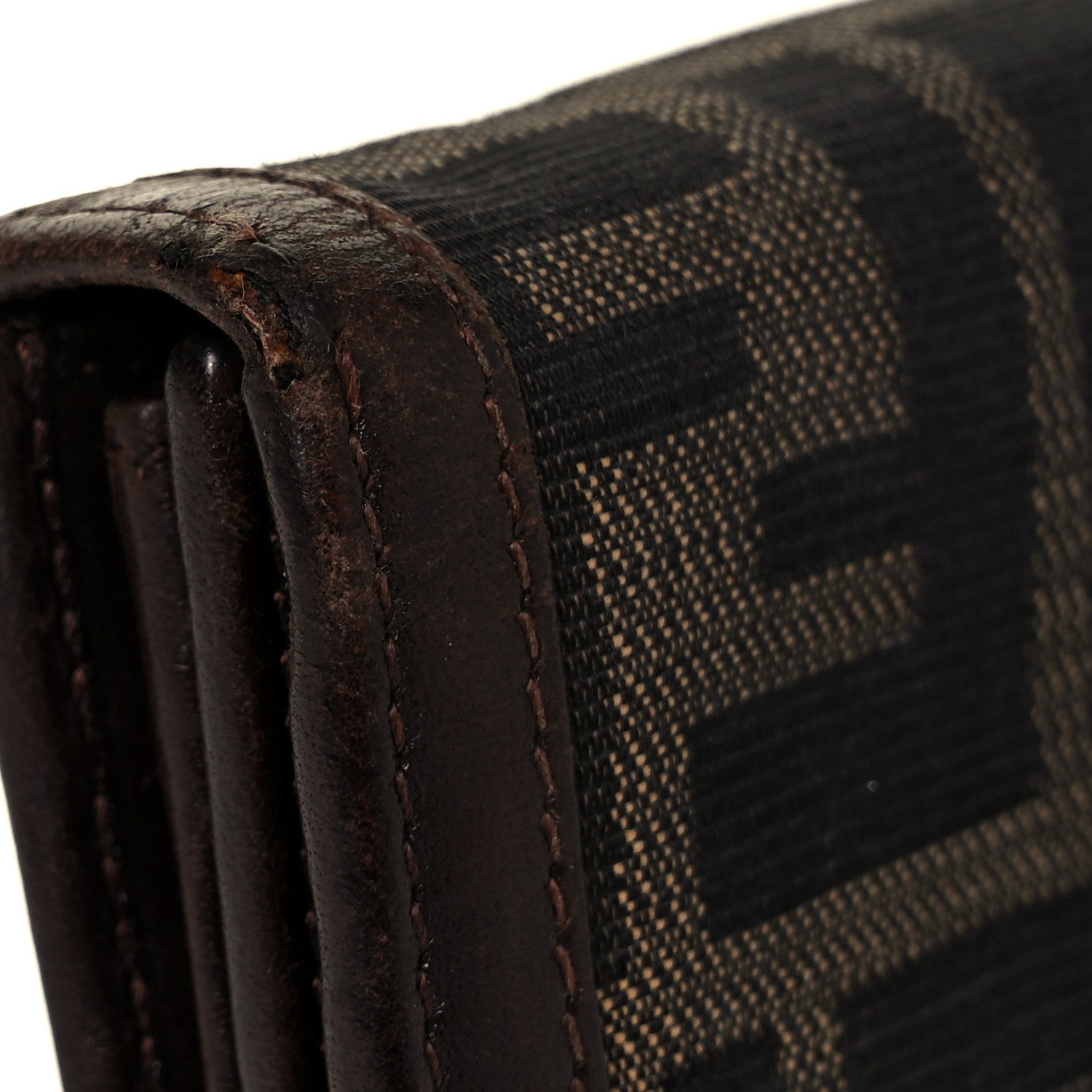 Fendi Zucca Continental Wallet Tobacco 9 of 10