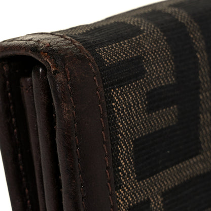 Fendi Zucca Continental Wallet Tobacco 9 of 10