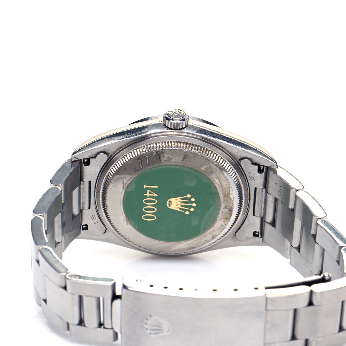 Stainless Steel 34mm Air-King Oyster Perpetual Precision Watch Black 14000