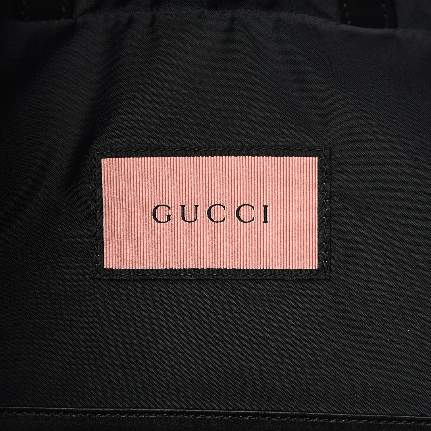 Gucci Calfskin Small GucciGhost Drawstring Backpack Black 5 of 10
