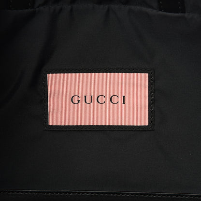 Gucci Calfskin Small GucciGhost Drawstring Backpack Black 5 of 10