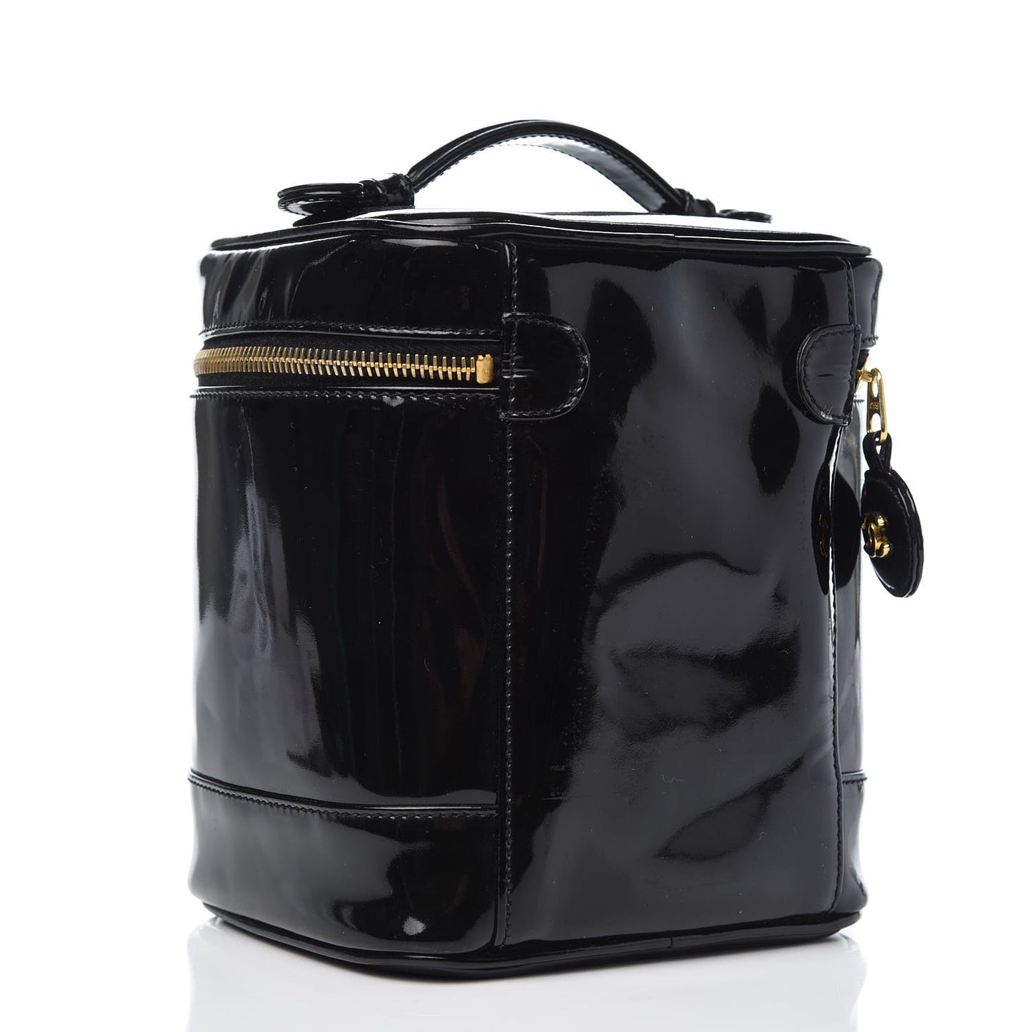 Patent Vanity Cosmetic Case Black