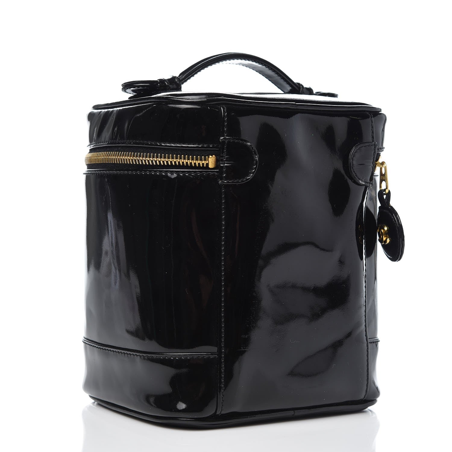 Chanel Patent Vanity Cosmetic Case Black 3 of 11