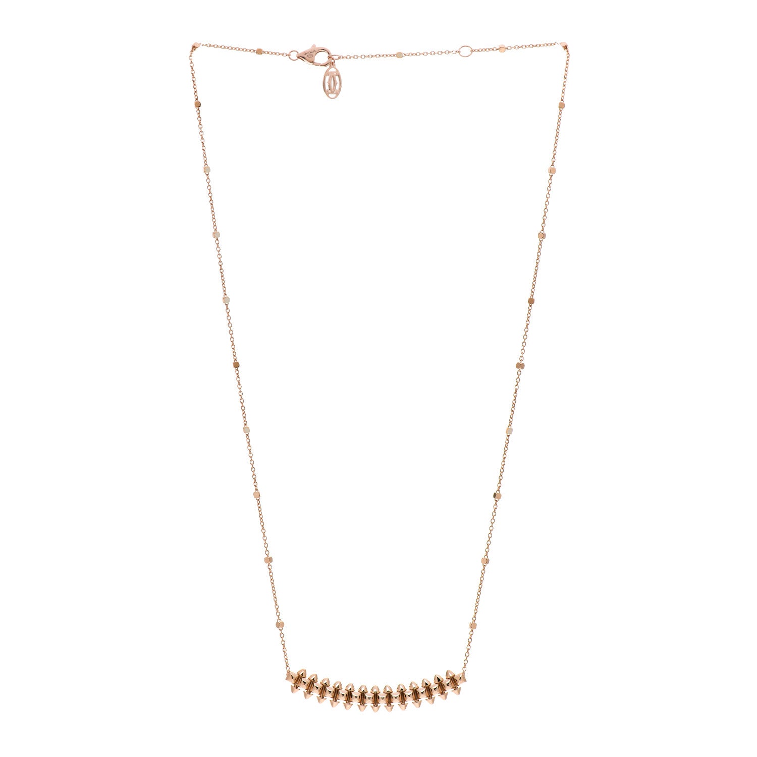 Cartier 18K Pink Gold Small Clash de Cartier Necklace 2 of 5