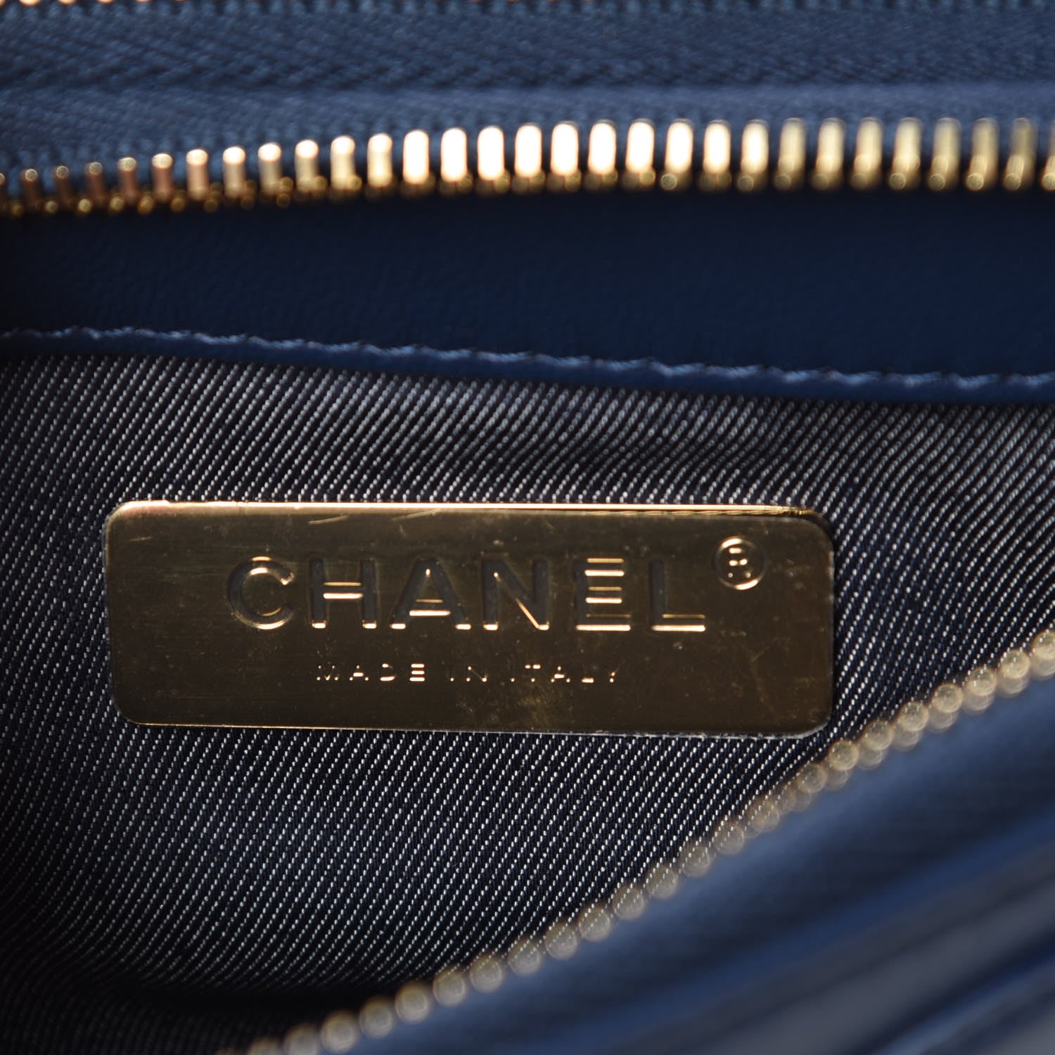 Chanel Lambskin CC Mania Waist Belt Bag Blue 7 of 10