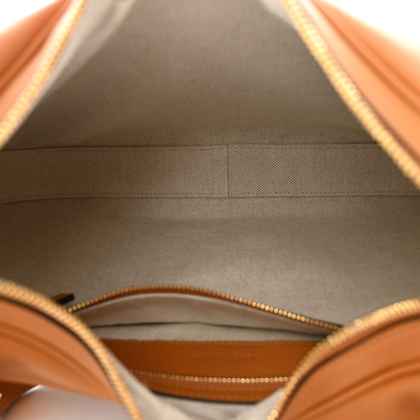 Aria Calfskin Web Large Attache Shoulder Bag Dark Orange