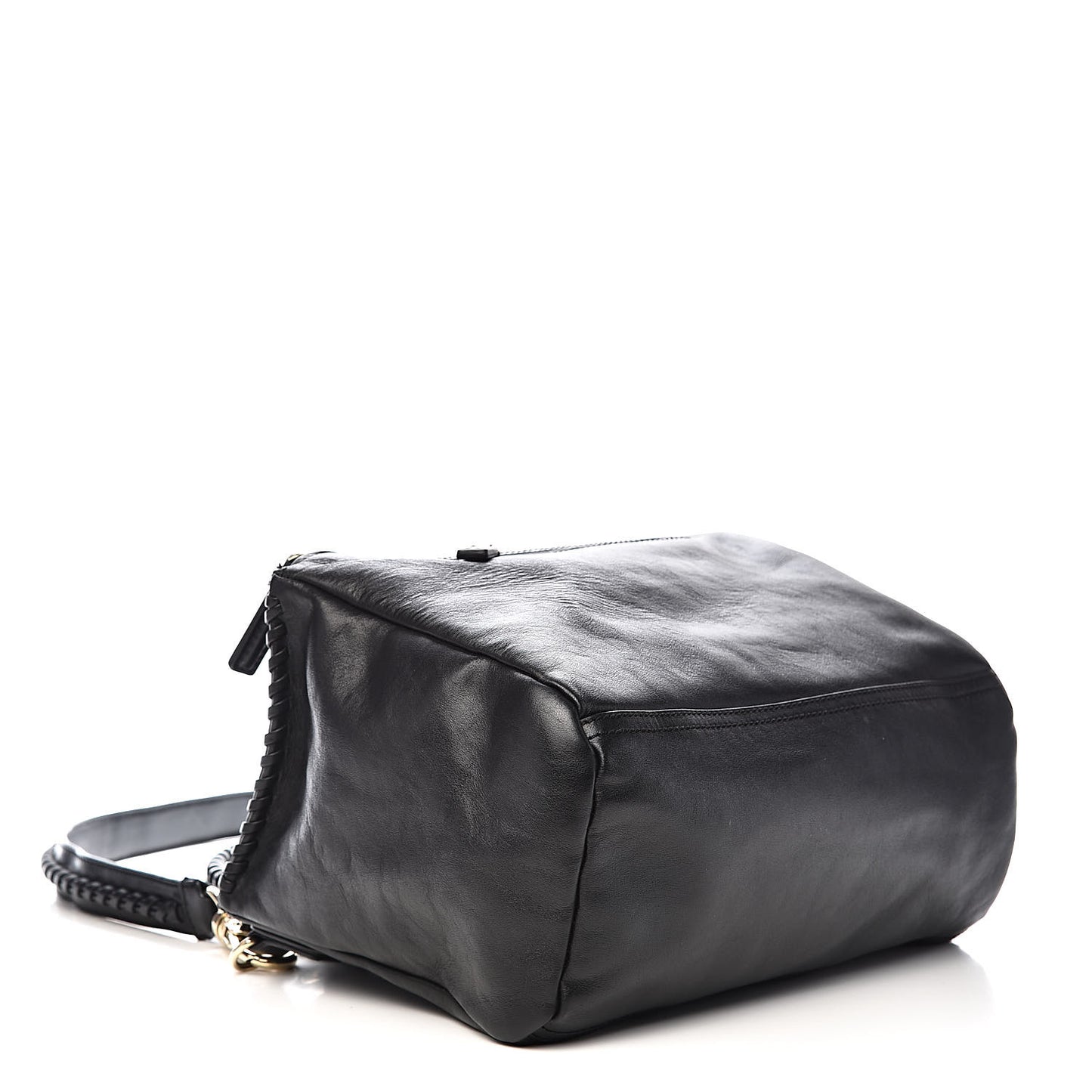 Calfskin Whipstitch Large Pandora Black