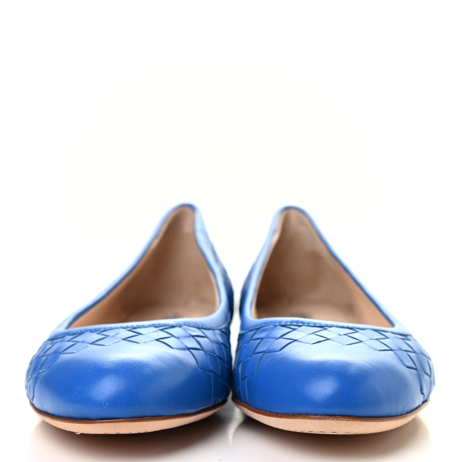 Bottega Veneta Nappa Intrecciato Flats 39.5 Blue Royal 2 of 7
