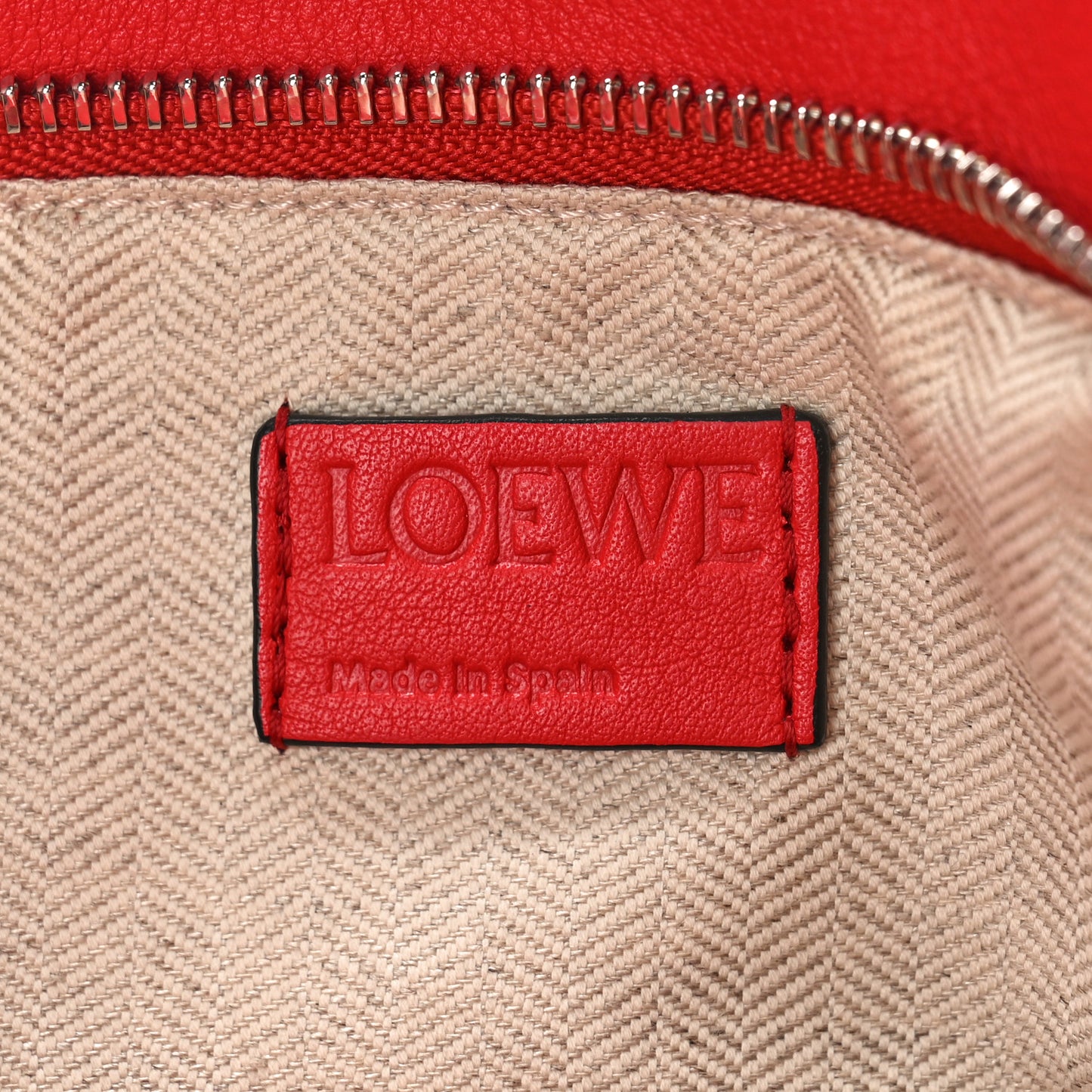 Calfskin Small Puzzle Bag Scarlet