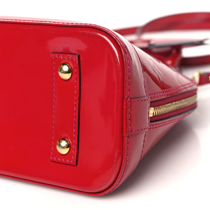 Louis Vuitton Vernis Alma BB Cherry 9 of 10