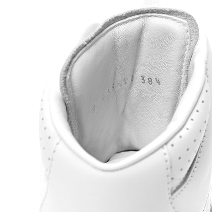 Chanel Calfskin CC High Top Sneaker 38.5 White 8 of 9