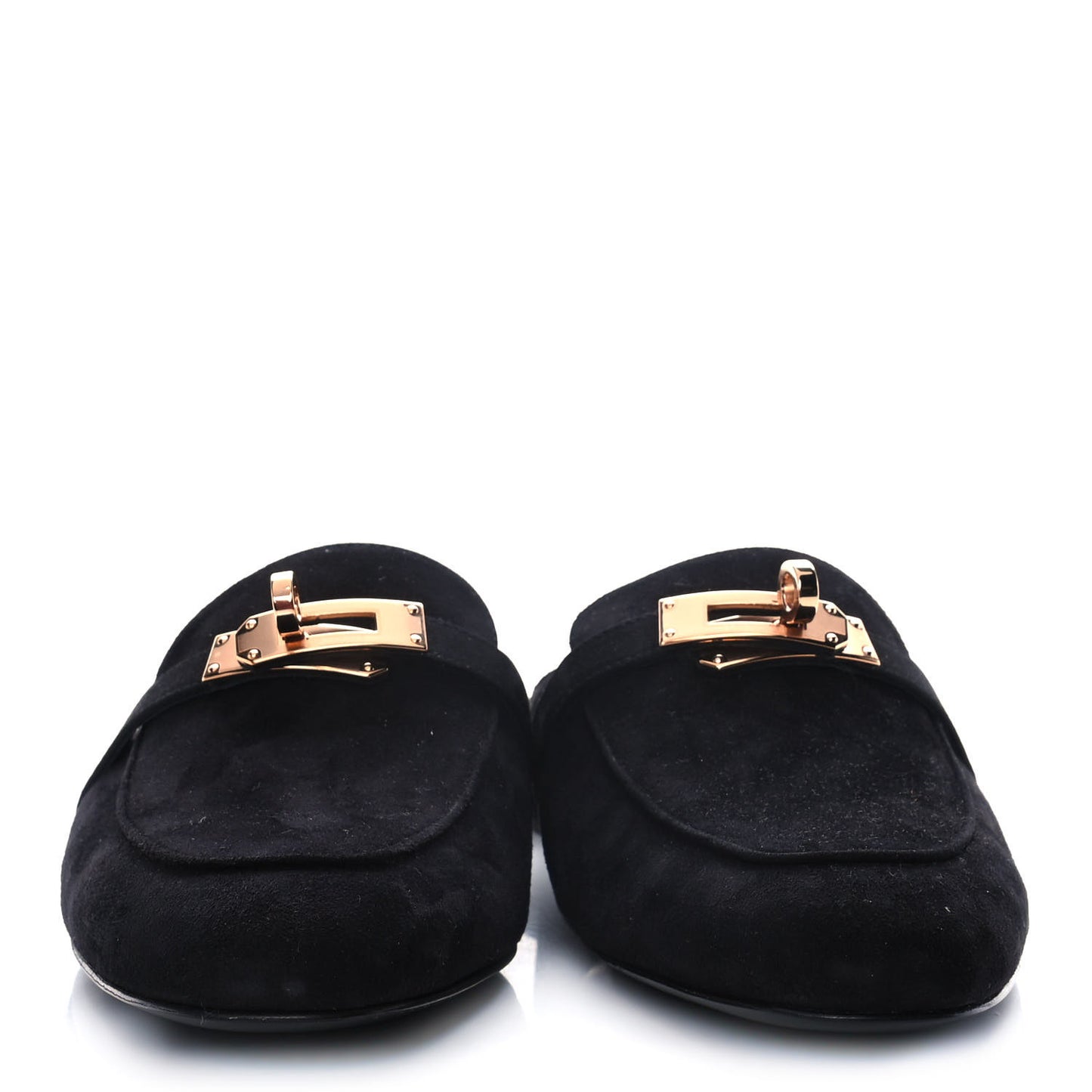 Suede Goatskin Oz Mules 38 Black