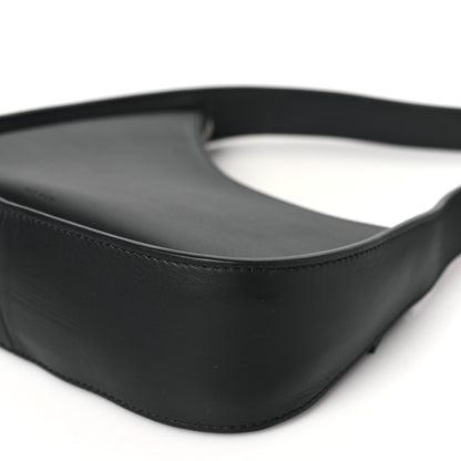 The Row Smooth Calfskin Half Moon Shoulder Bag Black 9 of 9