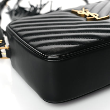 Saint Laurent Calfskin Matelasse Monogram Lou Camera Bag Black 7 of 8