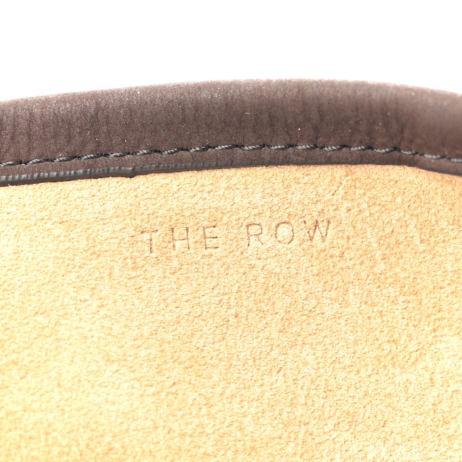 The Row Suede Calfskin Medium N/S Park Tote Wood Brown 6 of 14