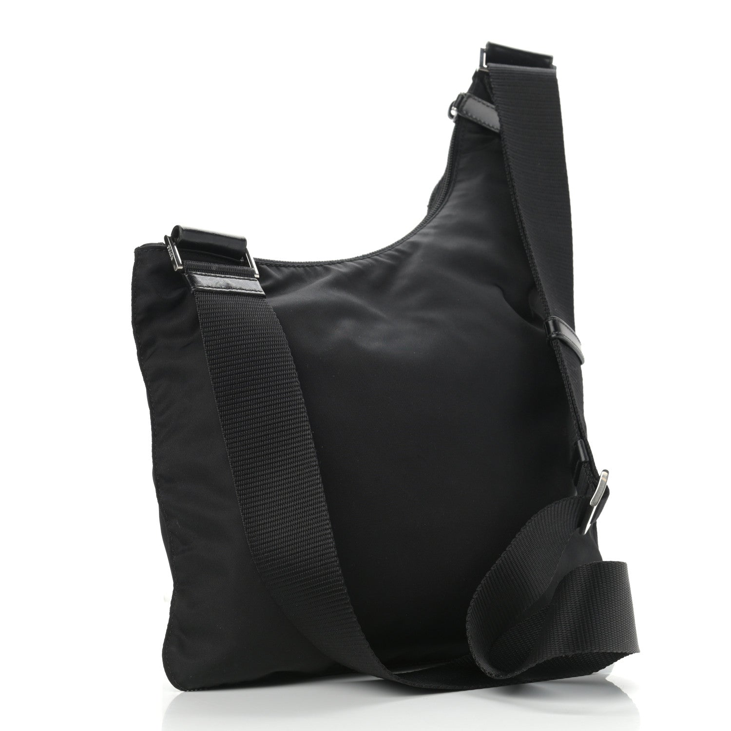 Prada Nylon Tessuto Vela Messenger Bag Black 3 of 12