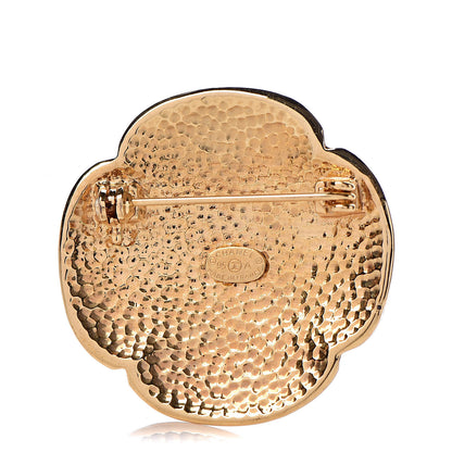 Chanel CC Brooch Gold 3 of 4