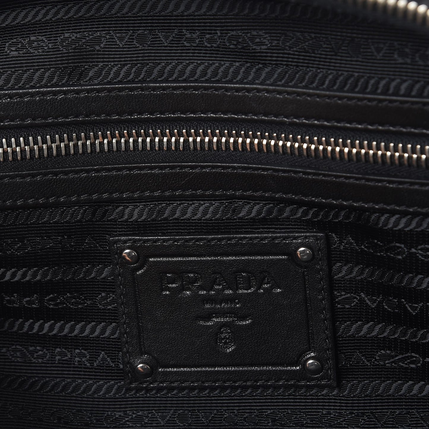 Tessuto Nylon Ruffle Bauletto Nero Black