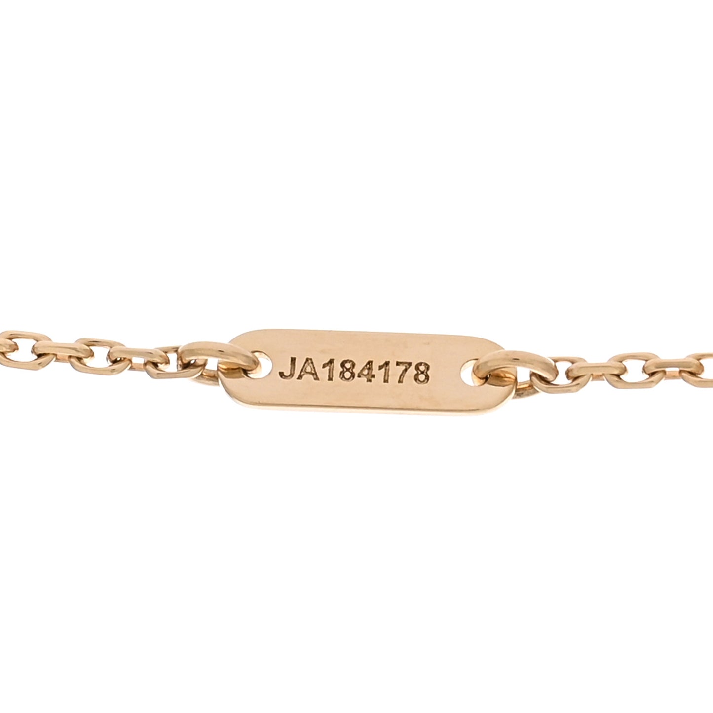 18K Yellow Gold Mother of Pearl Sweet Alhambra Pendant Necklace