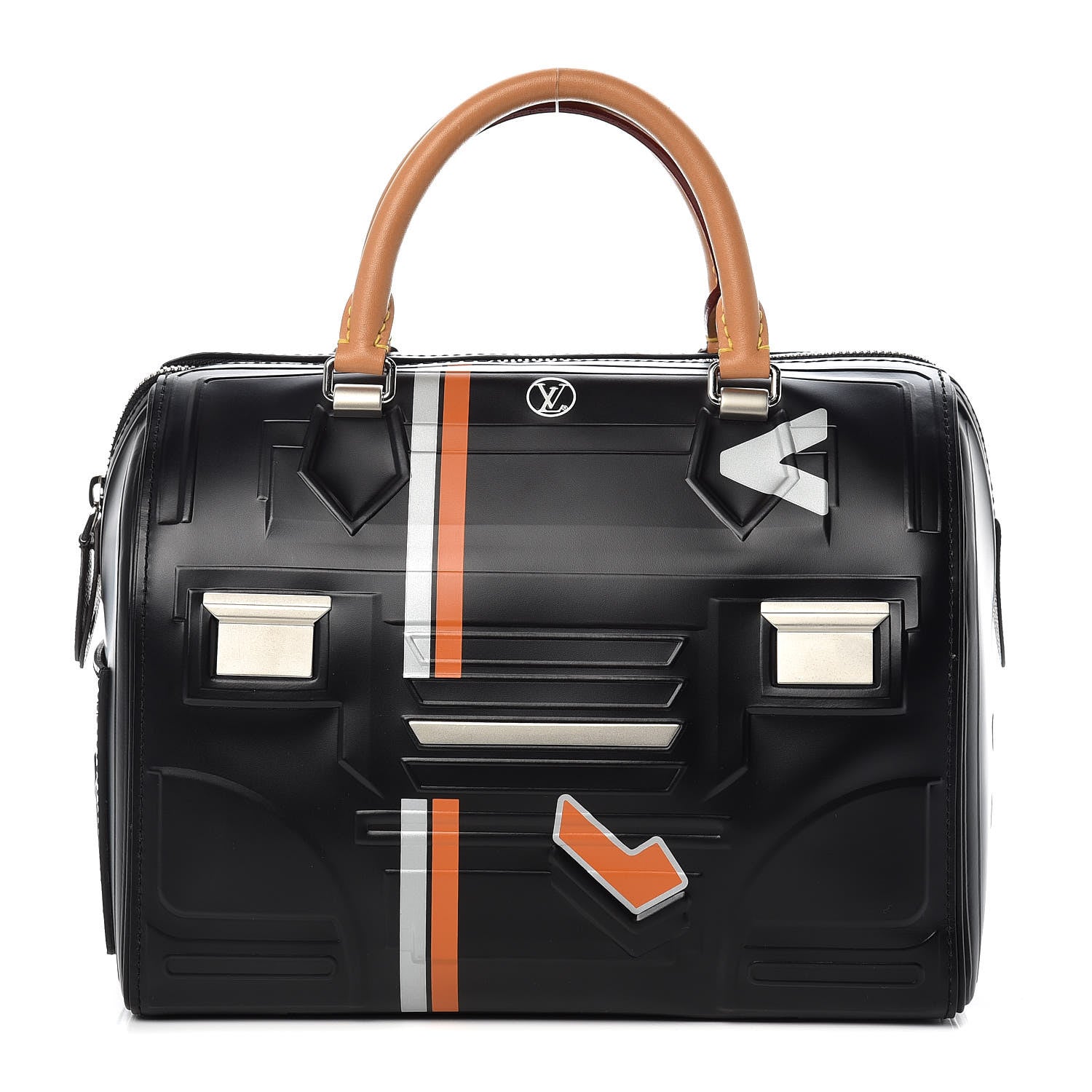 Louis Vuitton Epi Spaceship Embossed Speedy 25 Black 1 of 9
