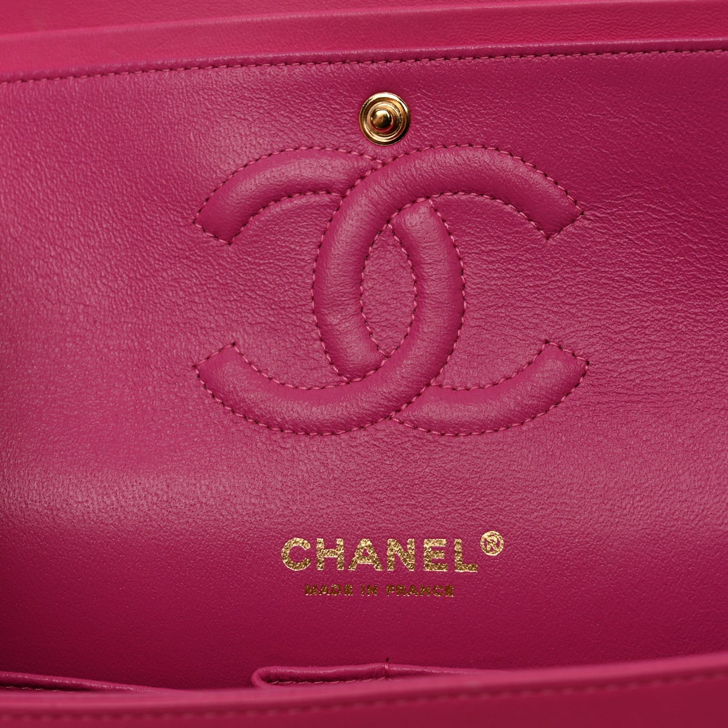Chanel Lambskin Chevron Quilted Medium Double Flap Pink 6 of 10