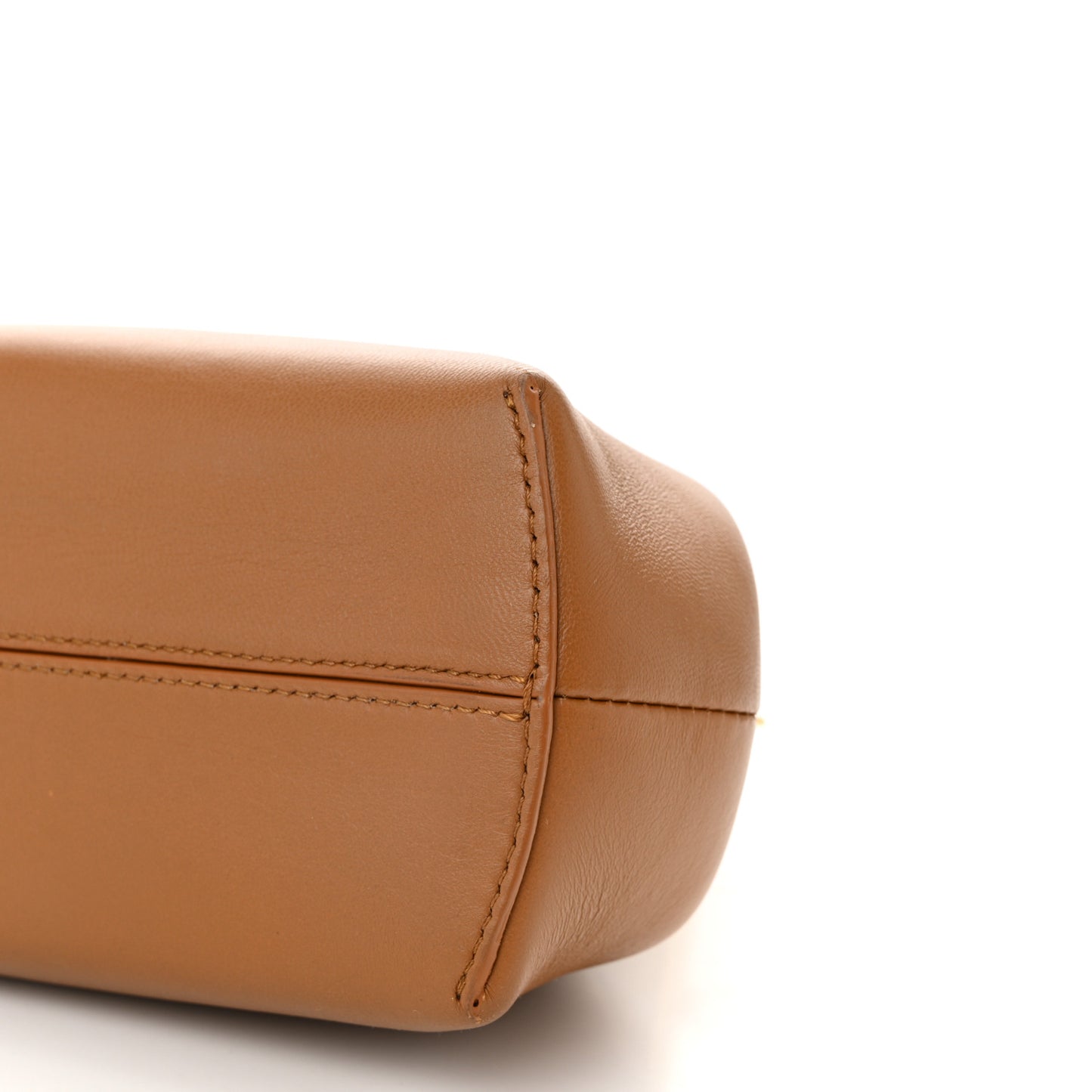 Shiny Nappa Small Fendi First Caramello