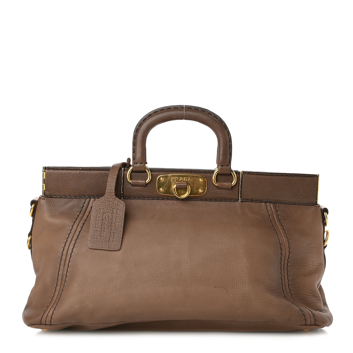 Cervo Antik Top Handle Tote Brown