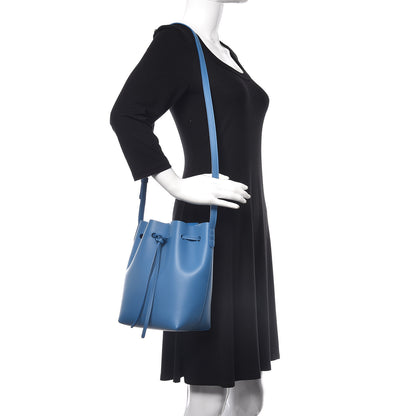 Mansur Gavriel Calfskin Mini Bucket Bag Sea Blue 2 of 9
