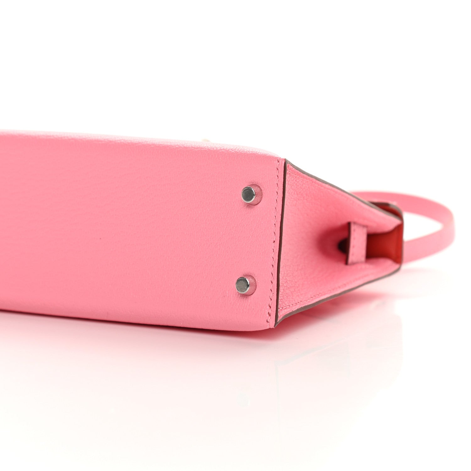 Hermes Chevre Mysore Verso Mini Kelly Sellier 20 Rose Confetti Sanguine 11 of 12